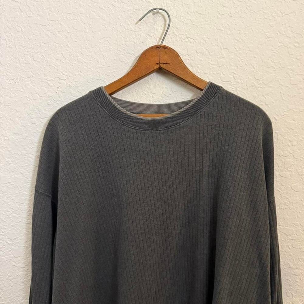 Vintage Sonoma Grey Ribbed Men's XXL Sweater Knit